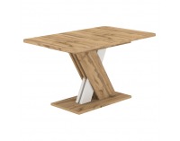 Rozkladací jedálenský stôl Exil 140/180 - dub wotan / biela