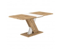 Rozkladací jedálenský stôl Exil 140/180 - dub wotan / biela