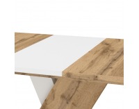 Rozkladací jedálenský stôl Exil 140/180 - dub wotan / biela