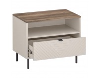 Nočný stolík Eyco 1S - kašmír / dub castello