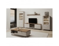 TV stolík Eyco 2D/180 - kašmír / dub castello