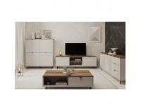 TV stolík Eyco 2D/180 - kašmír / dub castello