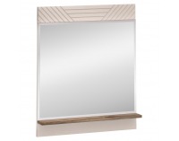 Zrkadlo na stenu Eyco 70 - kašmír / dub castello