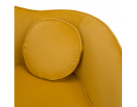 Kreslo Ezio - žltá (Velvet) / zlatá