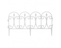 Obruba trávnika / záhradný plôtik (5 ks) Fadil New - biela