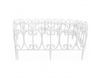 Obruba trávnika / záhradný plôtik (5 ks) Fadil New - biela