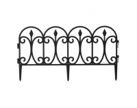 Obruba trávnika / záhradný plôtik (5 ks) Fadil New - čierna