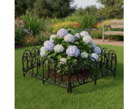 Obruba trávnika / záhradný plôtik (5 ks) Fadil New - čierna