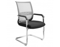 Konferenčná stolička Faje - čierna / sivá