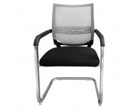 Konferenčná stolička Faje - čierna / sivá