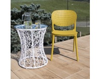 Plastová jedálenská stolička Fedra New - žltá