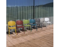 Plastová jedálenská stolička Fedra New - žltá