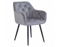 Dizajnové kreslo Fedris New - svetlosivá (Velvet)