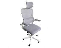 Kancelárske kreslo Feris - sivá / biela