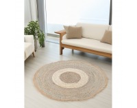 Okrúhly koberec Ferno 120 cm - prírodná