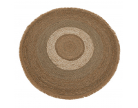 Okrúhly koberec Ferno 120 cm - prírodná