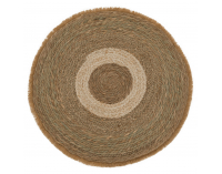 Okrúhly koberec Ferno 80 cm - prírodná