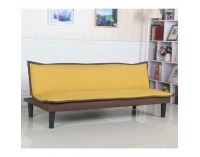 Rozkladacia pohovka Fila - žltá / hnedá