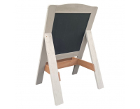 Detská tabuľa Finea - sivá / hnedá / čierna