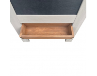 Detská tabuľa Finea - sivá / hnedá / čierna