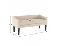 Lavica do predsiene Firona - béžová