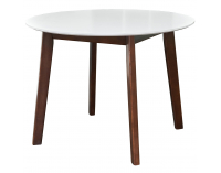 Okrúhly jedálenský stôl Fiver 100 - orech / biela