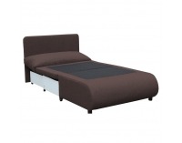 Rozkladacie kreslo s úložným priestorom Flik - hnedá