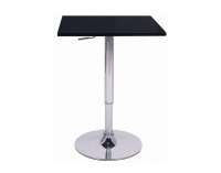 Barový stôl Florian - čierna / chróm