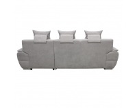 Rohová sedačka s rozkladom a úložným priestorom Flosy Roh P - sivá