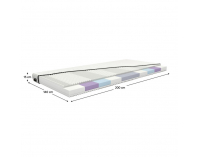 Penový matrac Foamy 15 cm 140x200 cm - biela