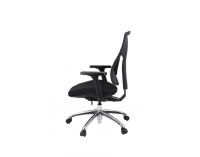 Kancelárska stolička s podrúčkami Forbes 3S Plus - čierna / chróm