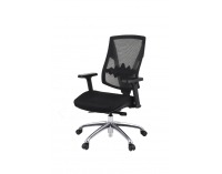 Kancelárska stolička s podrúčkami Forbes 3S Plus - čierna / chróm