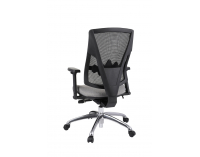 Kancelárska stolička s podrúčkami Forbes 3S Plus - sivá / čierna / chróm