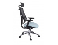 Kancelárska stolička s podrúčkami Forbes 4S Plus - mentolová / čierna / chróm