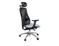 Kancelárska stolička s podrúčkami Forbes 4S Plus - mentolová / čierna / chróm