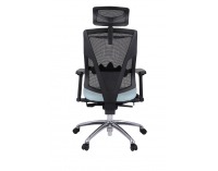 Kancelárska stolička s podrúčkami Forbes 4S Plus - mentolová / čierna / chróm