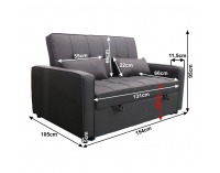 Rozkladacia pohovka Frenka Big Bed New - hnedá