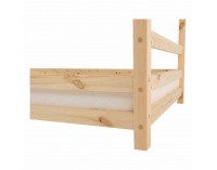 Poschodová posteľ s roštami Freya 90x200 cm - prírodná