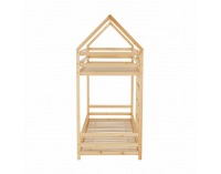 Poschodová posteľ s roštami Freya 90x200 cm - prírodná