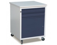 Mobilná dielenská skrinka na kolieskach FSPO1P/X - sivá / grafit