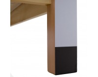 Montessori posteľ Futal 90x200 cm - prírodná / biela / čierna