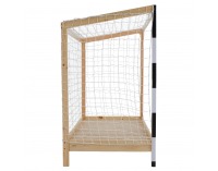 Montessori posteľ Futal 90x200 cm - prírodná / biela / čierna