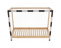 Montessori posteľ Futal 90x200 cm - prírodná / biela / čierna