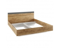 Posteľový rám Gabriela 160 - dub artisan / grafit