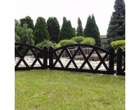 Obruba trávnika / záhradný plôtik (4 ks) Gafur - čierna