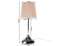 Stolná lampa Gaiden - ružová / strieborná