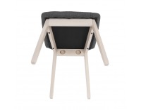 Jedálenský set Galio 1+4 - sivá / svetlý buk