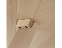 Jedálenský set Galio 1+4 - sivá / svetlý buk