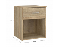 Nočný stolík Garbo - dub sonoma