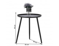 Záhradný set z umelého ratanu Gauri - tmavosivá / sivá / čierna